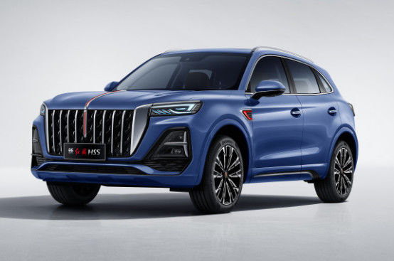 Blue Hongqi Sport Utility Vehicle 185kw 5 posti Benzina Hongqi Suv