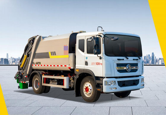 Dongfeng 13-Square Compressed Garbage Dump Truck Trazione posteriore Diesel 4 × 2 Trasmissione manuale