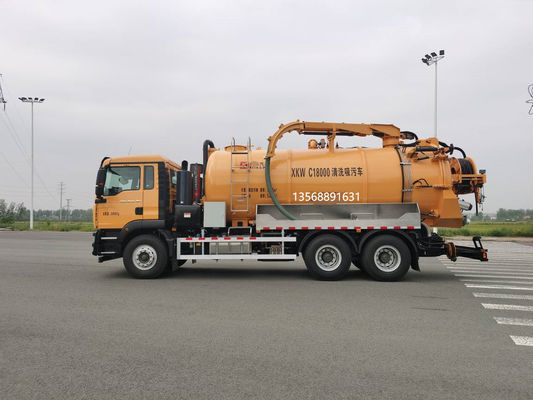 Camionetto per la pulizia e l'aspirazione delle acque reflue per la gestione dei rifiuti industriali